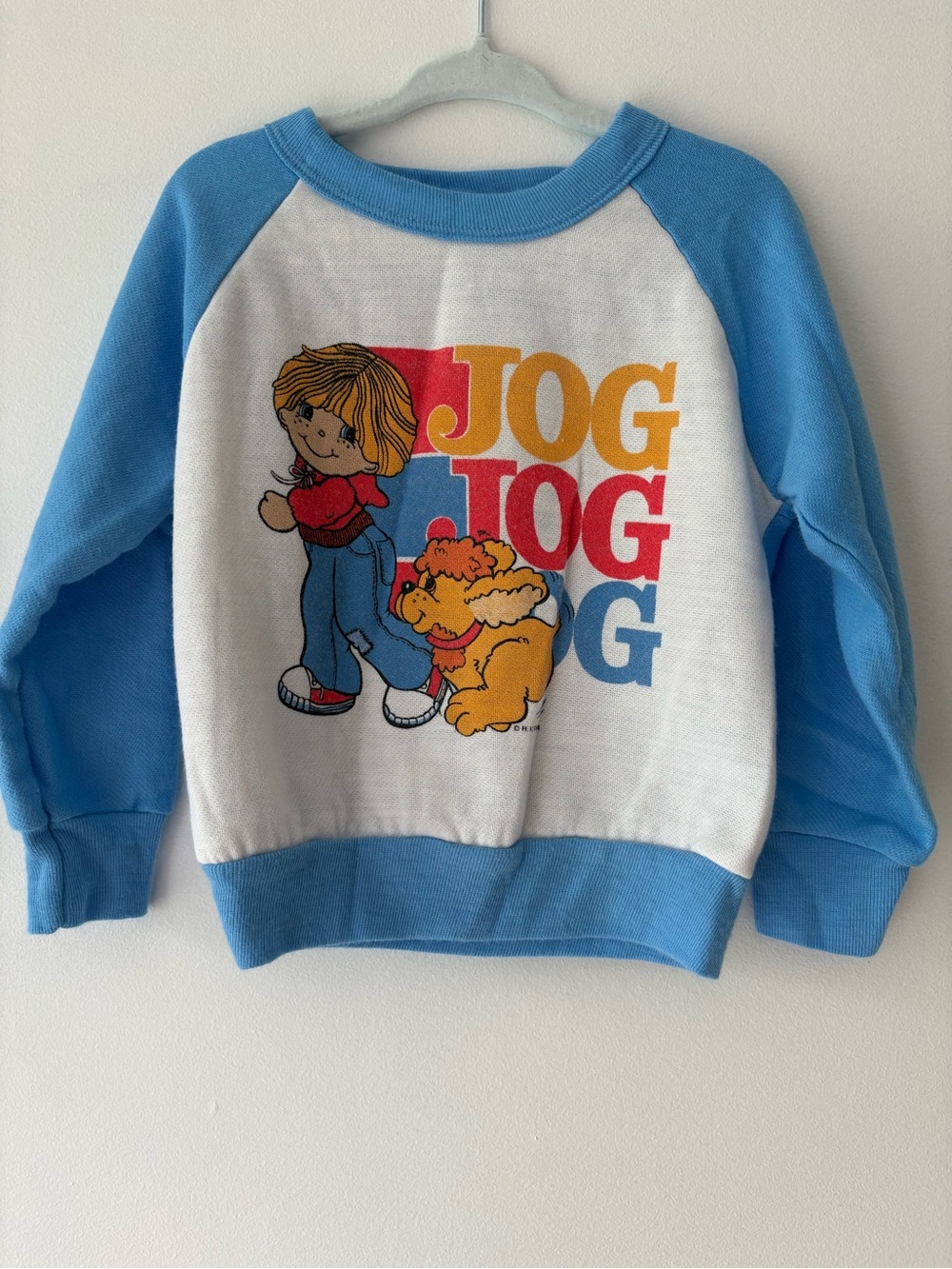 Vintage Sweater Kids Blue & White